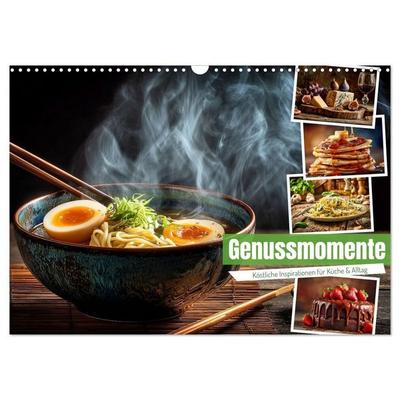 Genussmomente (Wandkalender 2027 DIN A3 quer), CALVENDO Monatskalender