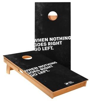 Skip's Garage Go Left Cornhole Boards