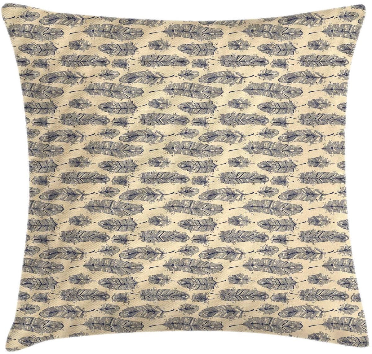 ABAKUHAUS Bohemien Kussenhoes - Dubbelzijdig bedrukt - Donkerblauw - 40 x 40 cm