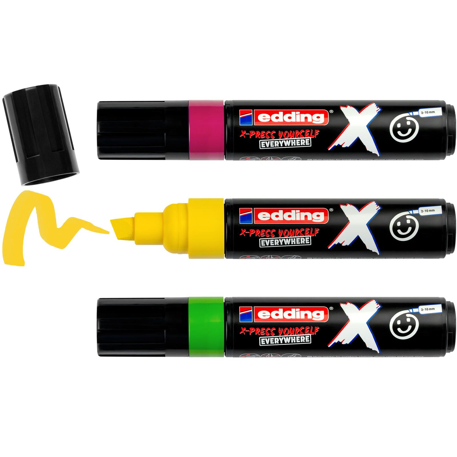 edding Multimarker schwarz 2.0 - 10.0 mm Schreibfarbe: Mehrfarbig 4-6900-3-3