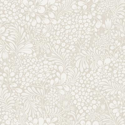 A-Street Prints Siv Grey Botanical Wallpaper