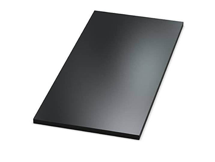 AUPROTEC Tischplatte 19mm schwarz 1800 mm x 600 mm Holzplatte melaminharzbeschichtet Spanplatte mit 2mm ABS Kante Auswahl: 180x60 cm