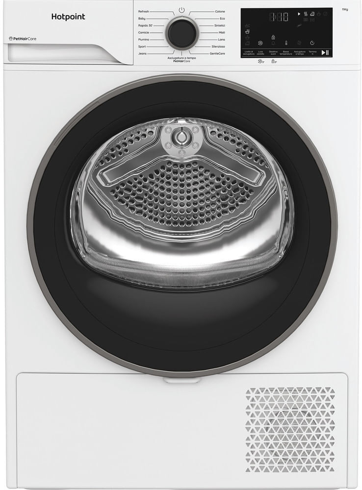Asciugatrice Hotpoint Ariston HPT113DBSIT con rimozione peli animali
