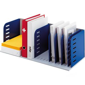 Styro Styro Sortierstation 282-03007  rac, A4, 8 Fächer, 1 Etage, Kunststoff, grau / blau