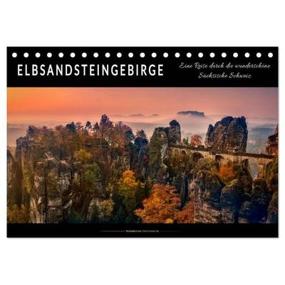Elbsandsteingebirge - eine Reise durch die wunderschöne Sächsische Schweiz (Tischkalender 2027 DIN A5 quer), CALVENDO Monatskalender