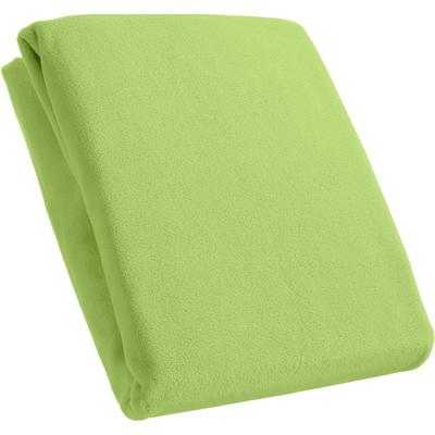 Spannbettlaken KUM "Mikrofaser-Fleece Spannbetttuch", grün, L:200cm, Microfaser-Fleece, Obermaterial: 100% Polyester, Bettlaken, Spannbettlaken, bis ca. 25 cm Matratzenhöhe, weich & kuschelig
