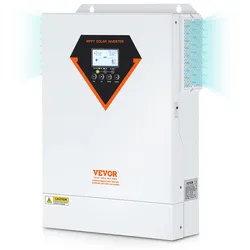 VEVOR 2 in 1 Hybrid-Solar-Wechselrichter 5500W Solar Inverter 11000VA Reiner Sinus MPPT LCD-Display 3 Lademodi (Solarladung, Netzladung, Hybridladung) & 4 Ausgangsmodi (UTL, SOL, SBU, SUB)