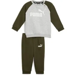 PUMA Kinder Sportanzug Minicats ESS Raglan Jogger, Größe 68 in Grau Grau