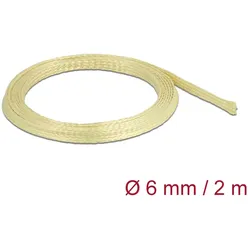 DELOCK Geflechtschlauch aus Aramid Fasern 2 m x 6 mm