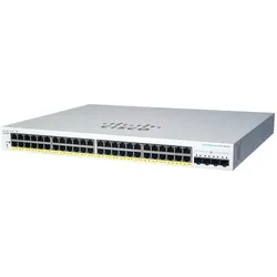 Cisco switch CBS220-48FP-4X (48xGbE,4xSFP+,48xPoE+,740W) - REFRESH (48 Ports), Netzwerk Switch, Schwarz