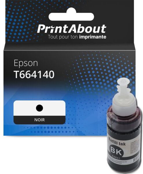 PrintAbout Cartouche compatible Epson T664140 - Noir Noir
