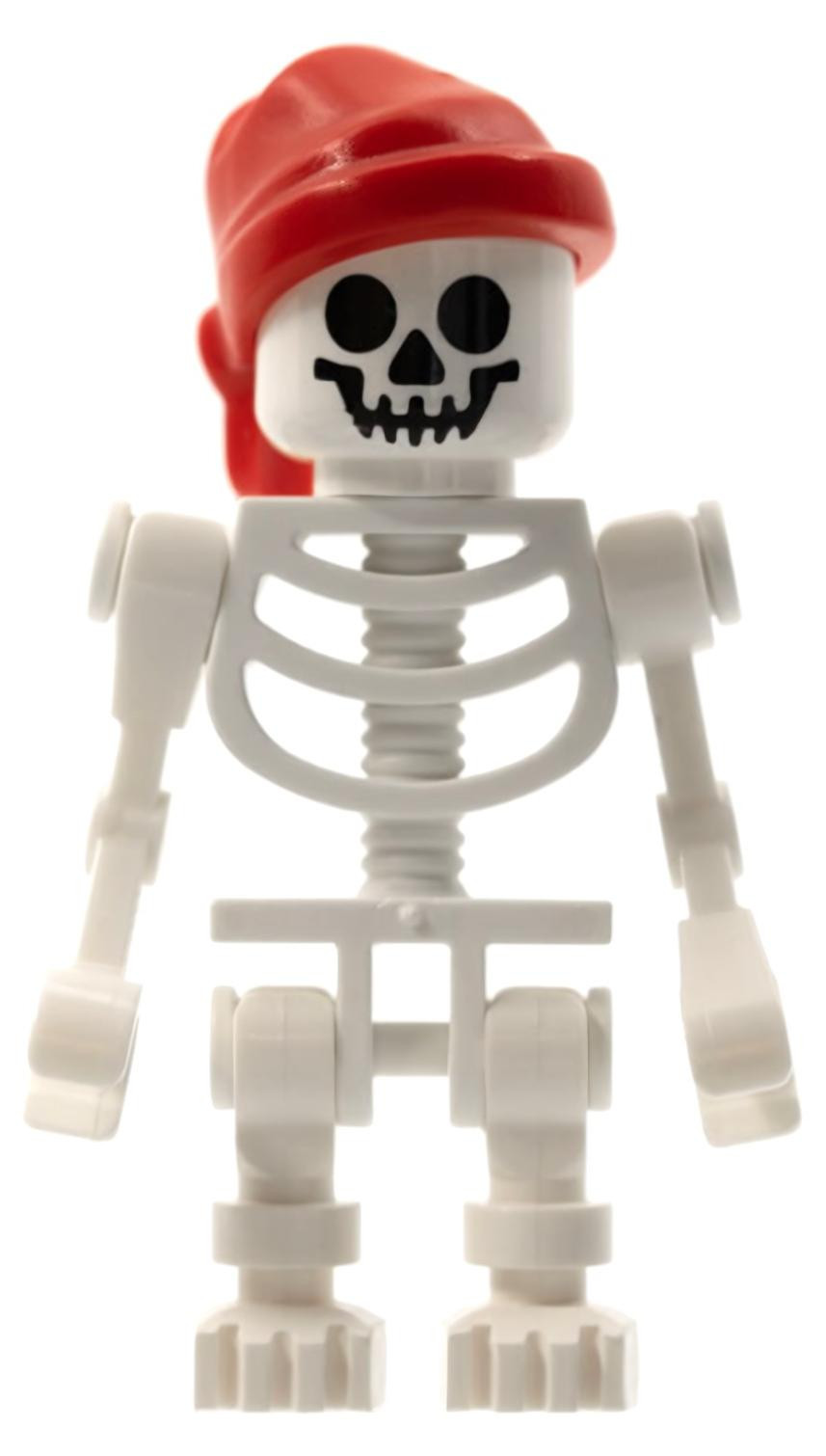 LEGO Minifiguur skelet met torso uit de fantasie-periode en standaard schedel (gen036)