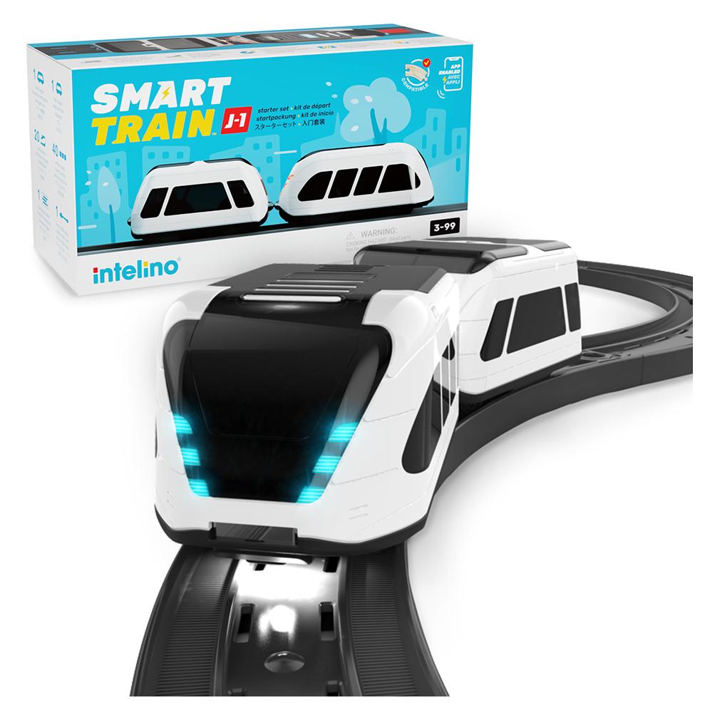Intelino Smart Train - Inteligentny elektryczny pociąg akumulatorowy z torem (INT-J1-SS1-13)