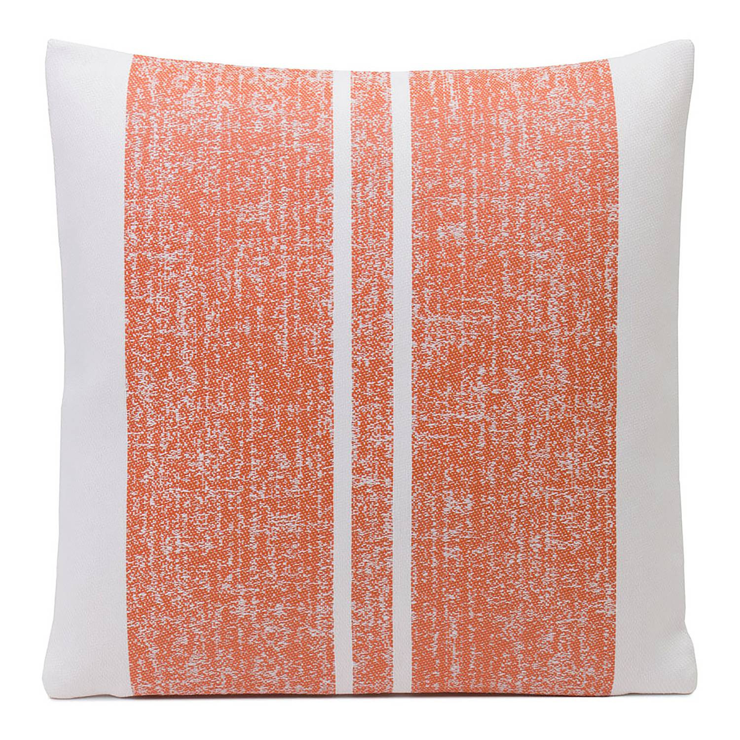 home24 Kussensloop Java oranje/abrikoos gestreept mixweefsel B/D: 50 x 50 cm