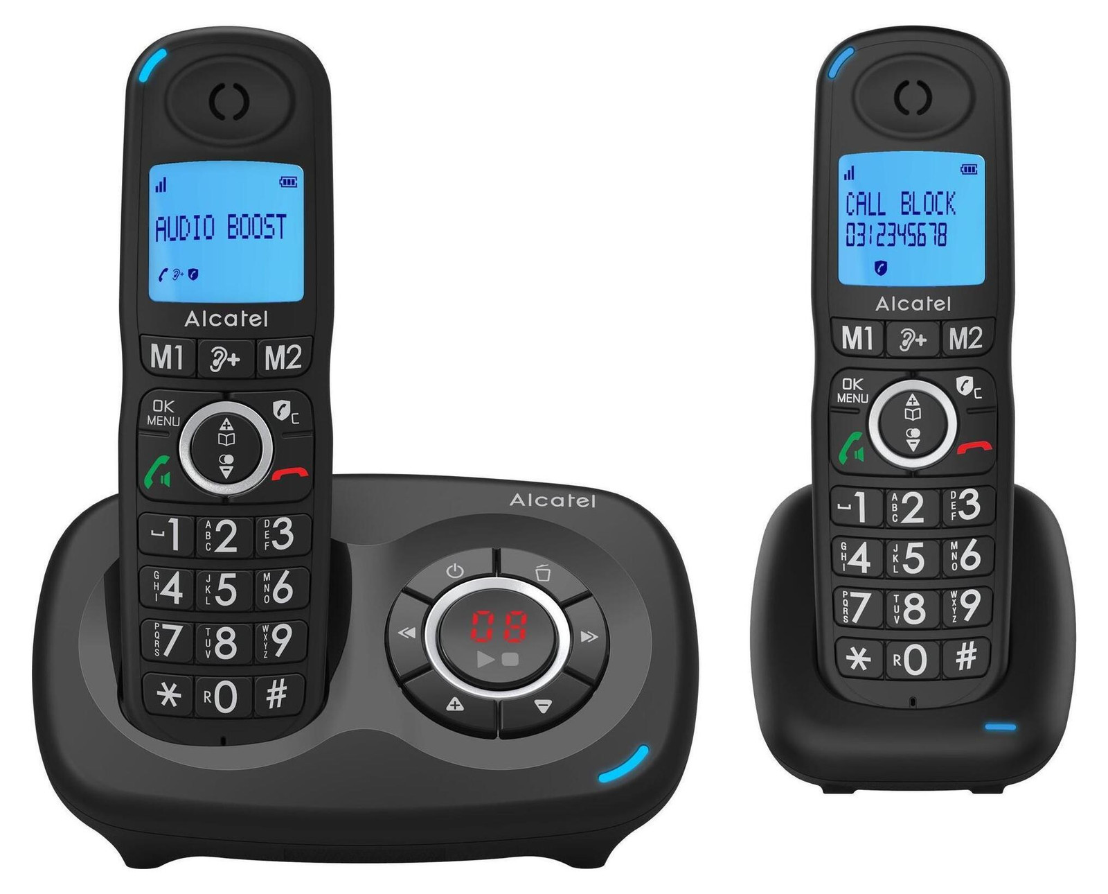 Alcatel XL595B Voice Duo zwart