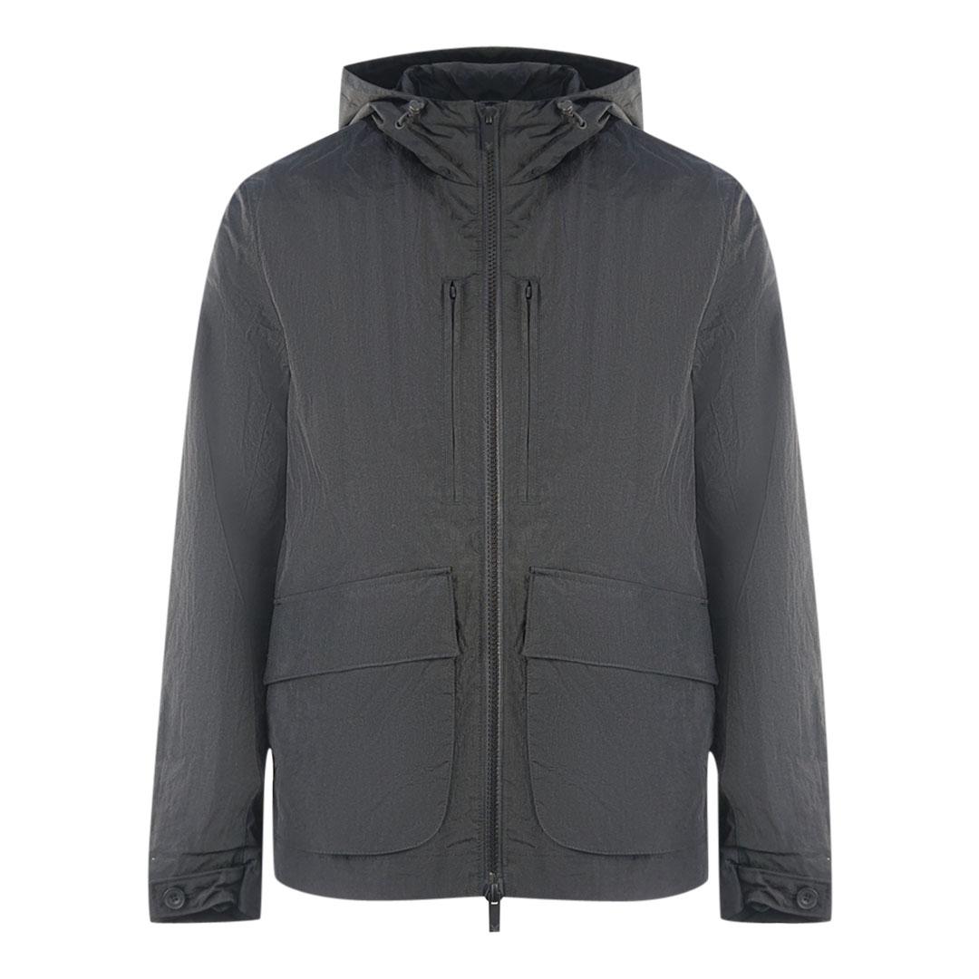 Lyle & Scott Schlichte Jacke mit Kapuze Schwarz