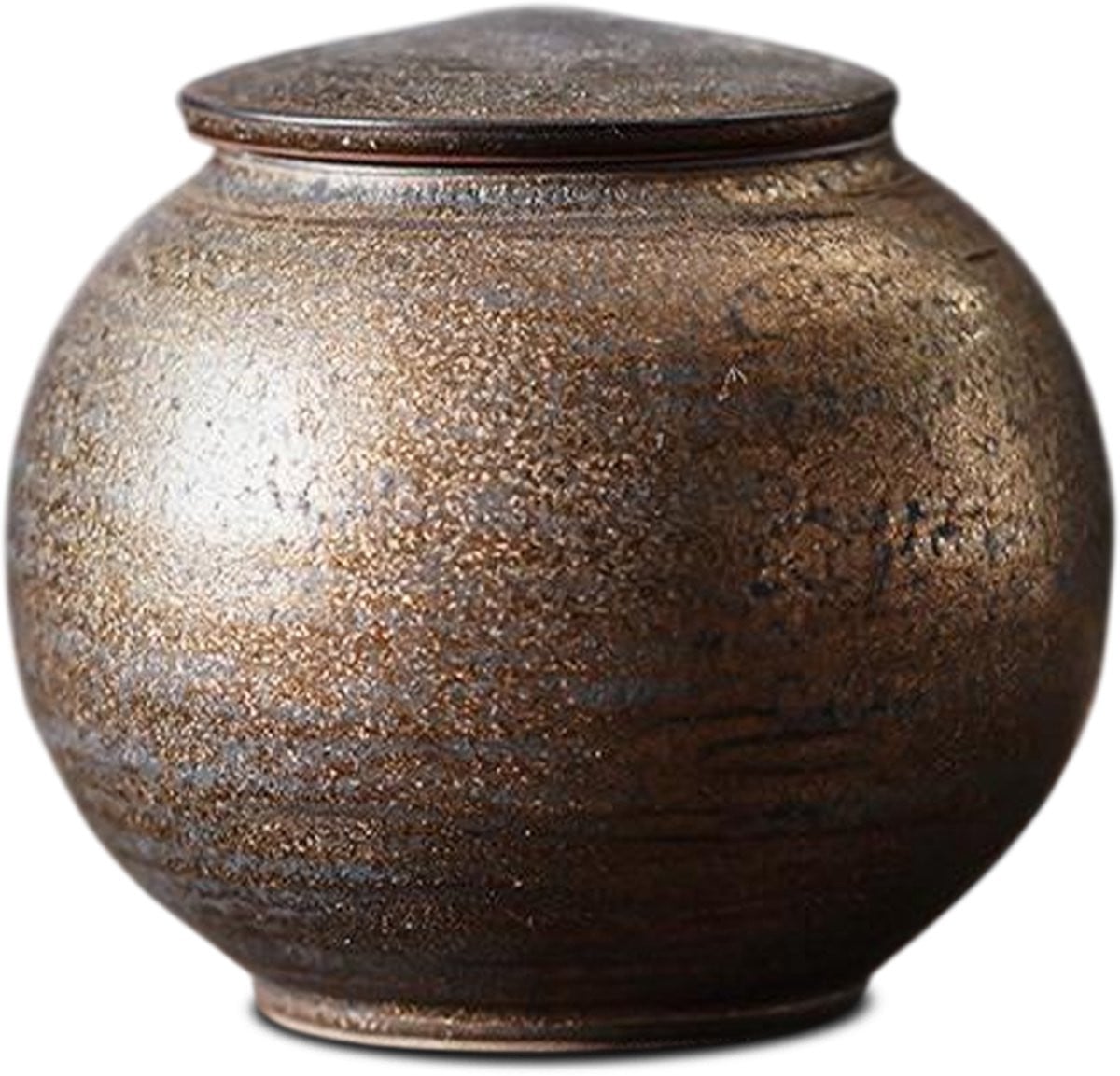 Akerz Mini Urn Brons Goud – Handgeschilderde Keramische Urn – 170ml