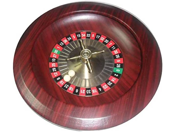 HTDRE Roulette-Set, 12-Zoll-Profi-Roulette-Rad aus Holz, Drehteller-Spieltisch, perfekt für einen Spieleabend zu Hause oder eine Clubparty