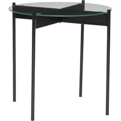 Hübsch, Couchtisch + Beistelltisch, Beam Beistelltisch Schwarz (45 x 42 cm)