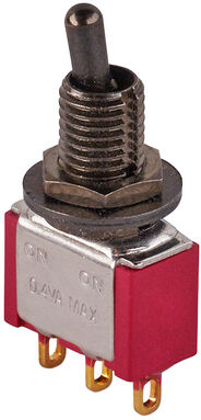 MEC Mini Toggle Switch Short 3 Schwarz