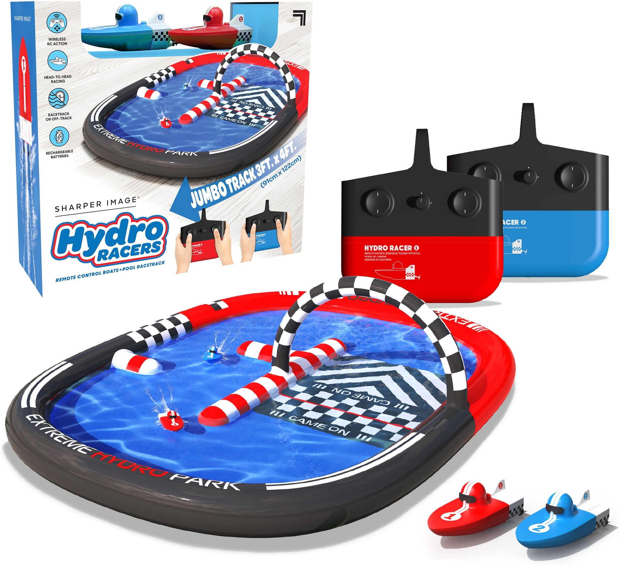 Sharper Image Radiocontrol Hydro Park Lanchas con piscina .