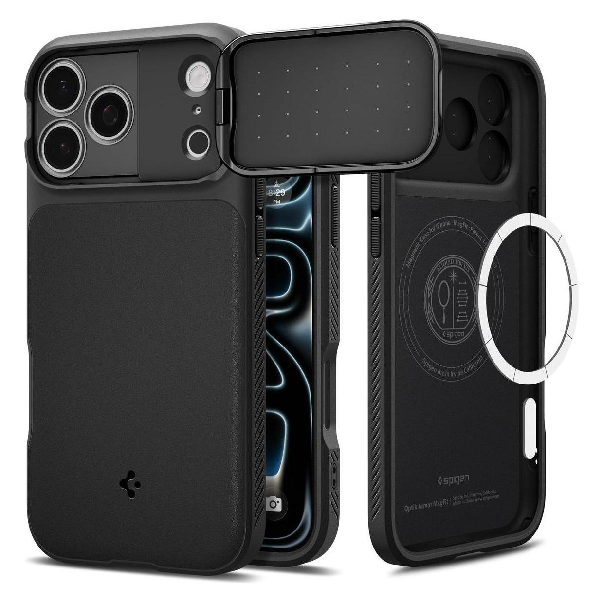 Spigen Optik Armor MagSafe (Apple iPhone 17 Pro, Apple iPhone 18 Pro) (ACS09953)