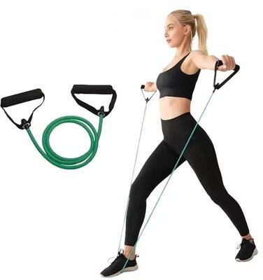 Multisell Products Hub Exercise Workout Fitness Band With Handles, Pull Rope For Strength Training, Resistance Bands For Men And Women At Home Exercise Workout Fitness Band With Handles, Pull Rope For Strength Training, Resistance Bands For Men And Women 