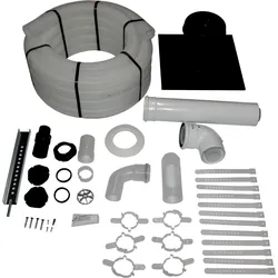 WOLF Anschluss-Set DN60/100 - C93x DN60 flexibel im Schacht, Abdeckung PP