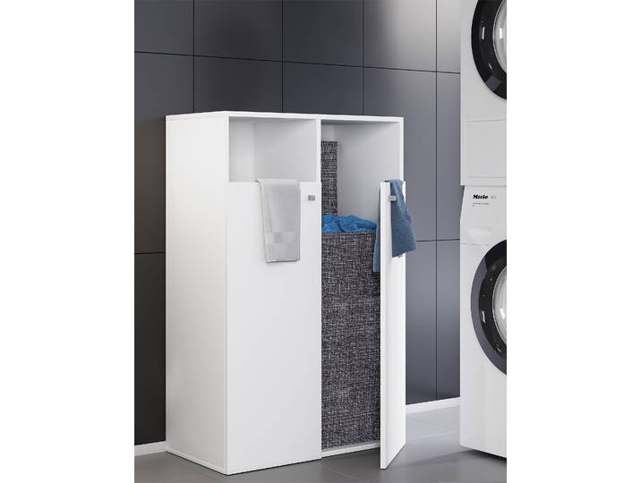 Meuble midi Dreso 80cm Blanc/Blanc