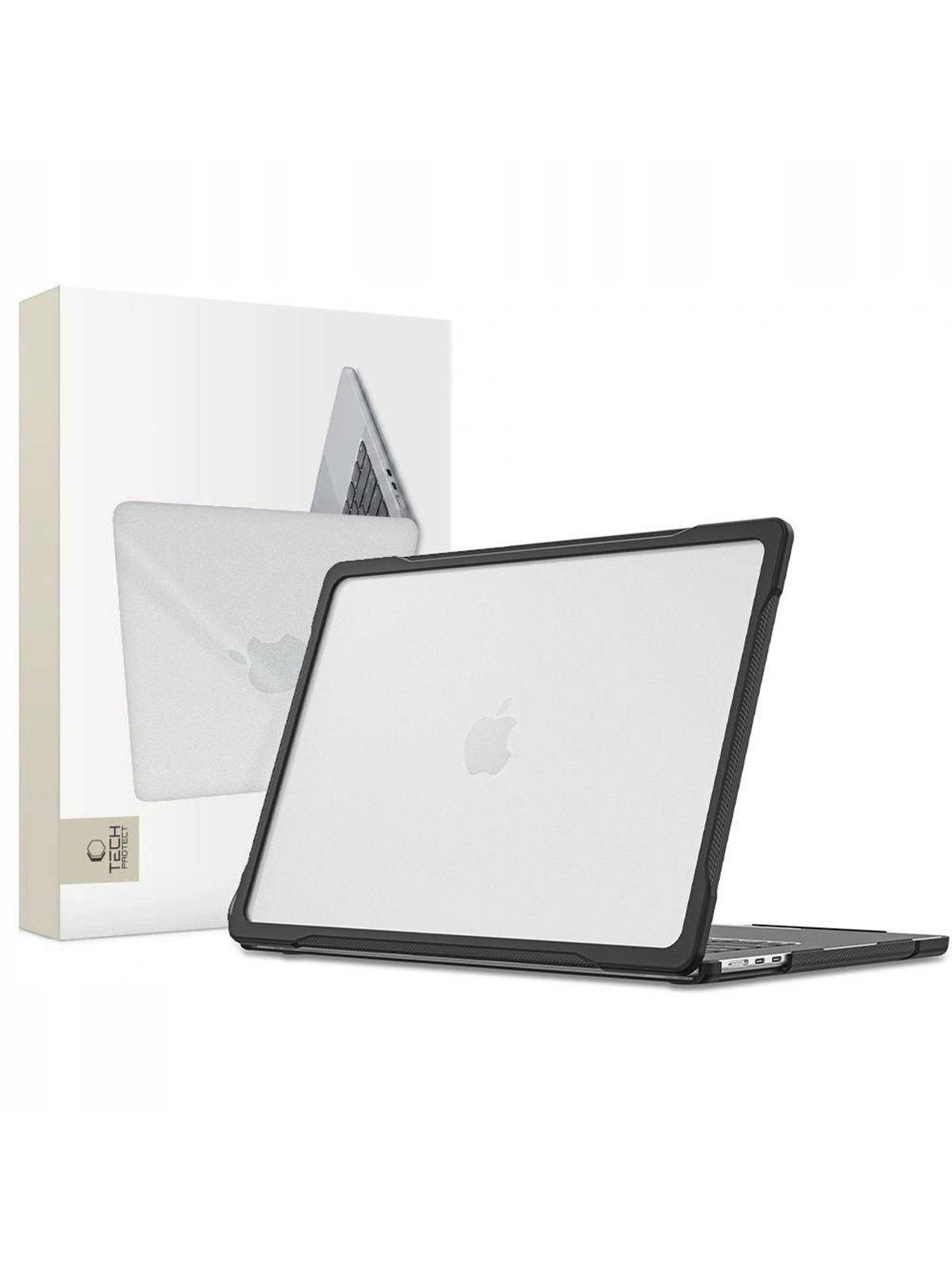 Tech-Protect Velar Case for MacBook Air 13" 2023 / 2024 / 2025 / 2026 - Clear Black