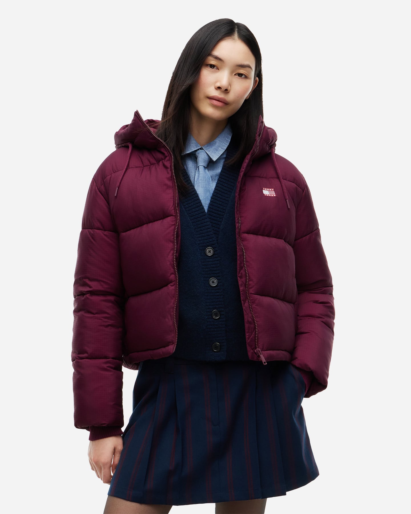 Tommy Hilfiger Puffer W - Piumino - Donna - Rosso XS