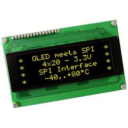 DISPLAY VISIONS OLED-Display Gelb-Grün 5.55 mm 3.3 V Ziffernanzahl: 4 EAW204-XLG