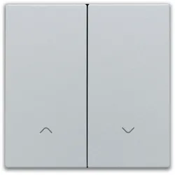 Niko Züblin 121-31006 Abdeckung für elektronischen Doppel Rollladenschalter, sterling coated 12131006