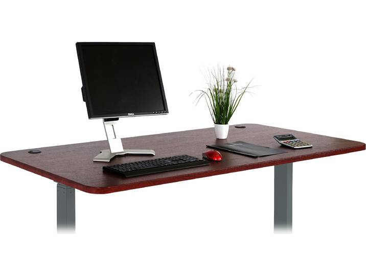 Tischplatte HWC-D40 für Schreibtische, Schreibtischplatte, 160x80cm MVG- kirsch