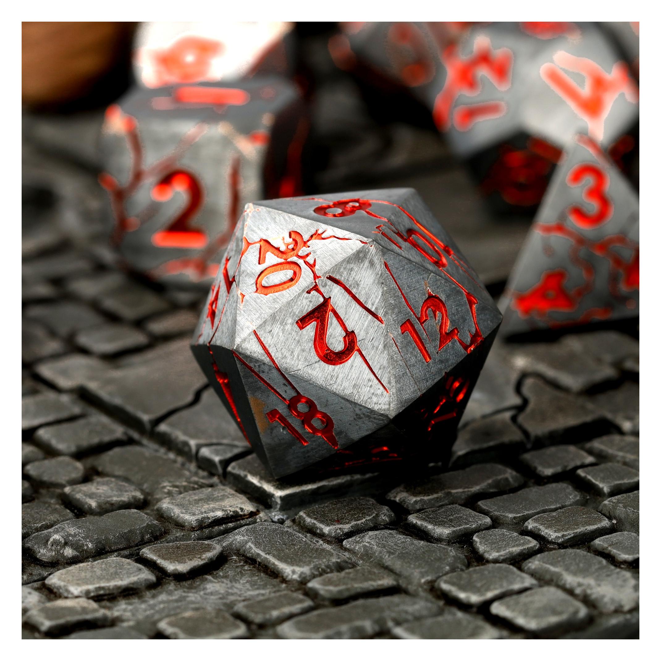 Glass Staff Rifted Blade Metal RPG Dice Set (69209649)