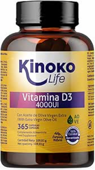 Kinoko Life  Vitamin D3 4000 IU 365 Capsules
