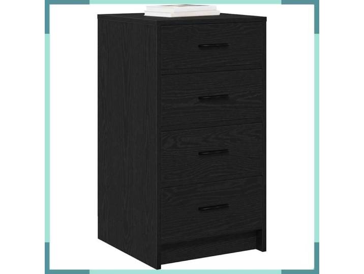 Buffet bas - 865056 - Chêne noir - Bois d'ingénierie - Avec tiroir