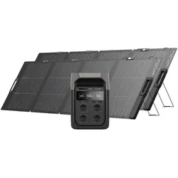 EcoFlow DELTA 3 Serie Solargenerator (PV220 W) - DELTA 3 / 2x 220 W Tragbares Solarpanel