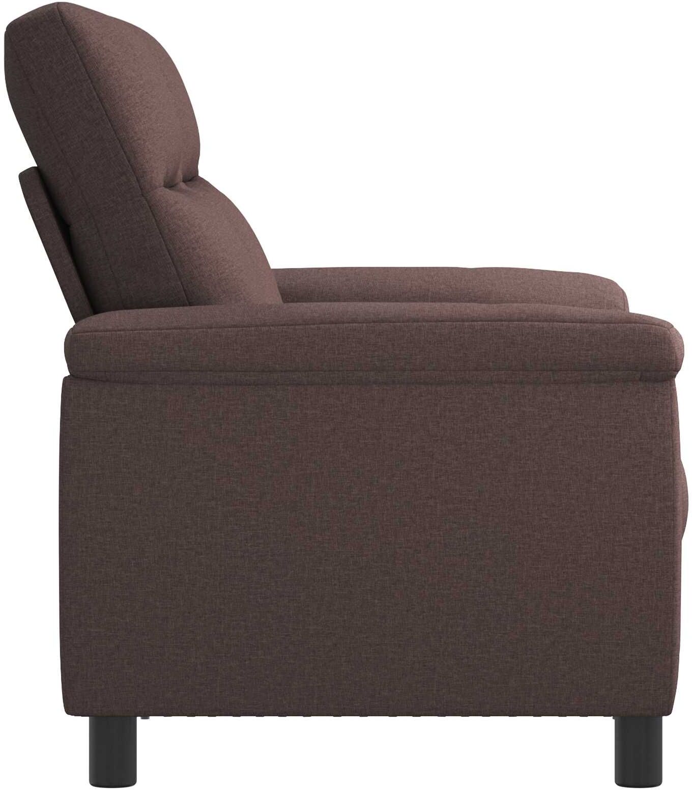 vidaXL Canapé Marron foncé 178 x 90 x 95 cm Tissu