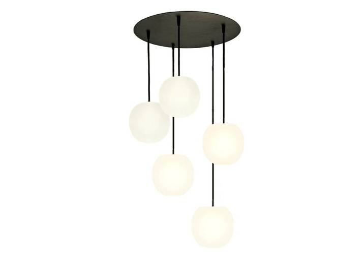 Casablanca Pendelleuchte Acai Rondell, rund, aus Glas, deutsche