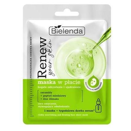 Bielenda Renew Your Skin Nourishing Sheet Mask With Ceramides And Snail Mucus (17 g) (44150440)