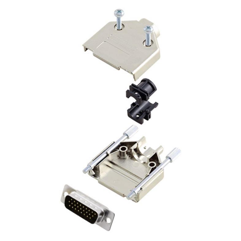 Amphenol L17DTPK-M-09+L717HDE15P D-SUB Stiftleisten-Set 180 ° Polzahl (num): 15 (L17DTPK-M-09+L717HDE15P)