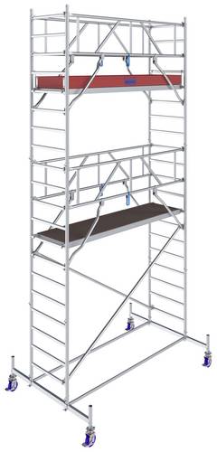 STABILO Professional Fahrgerüst Serie 10, Feld 2,50x0,75m, EN 1004-1, AH 6,4m