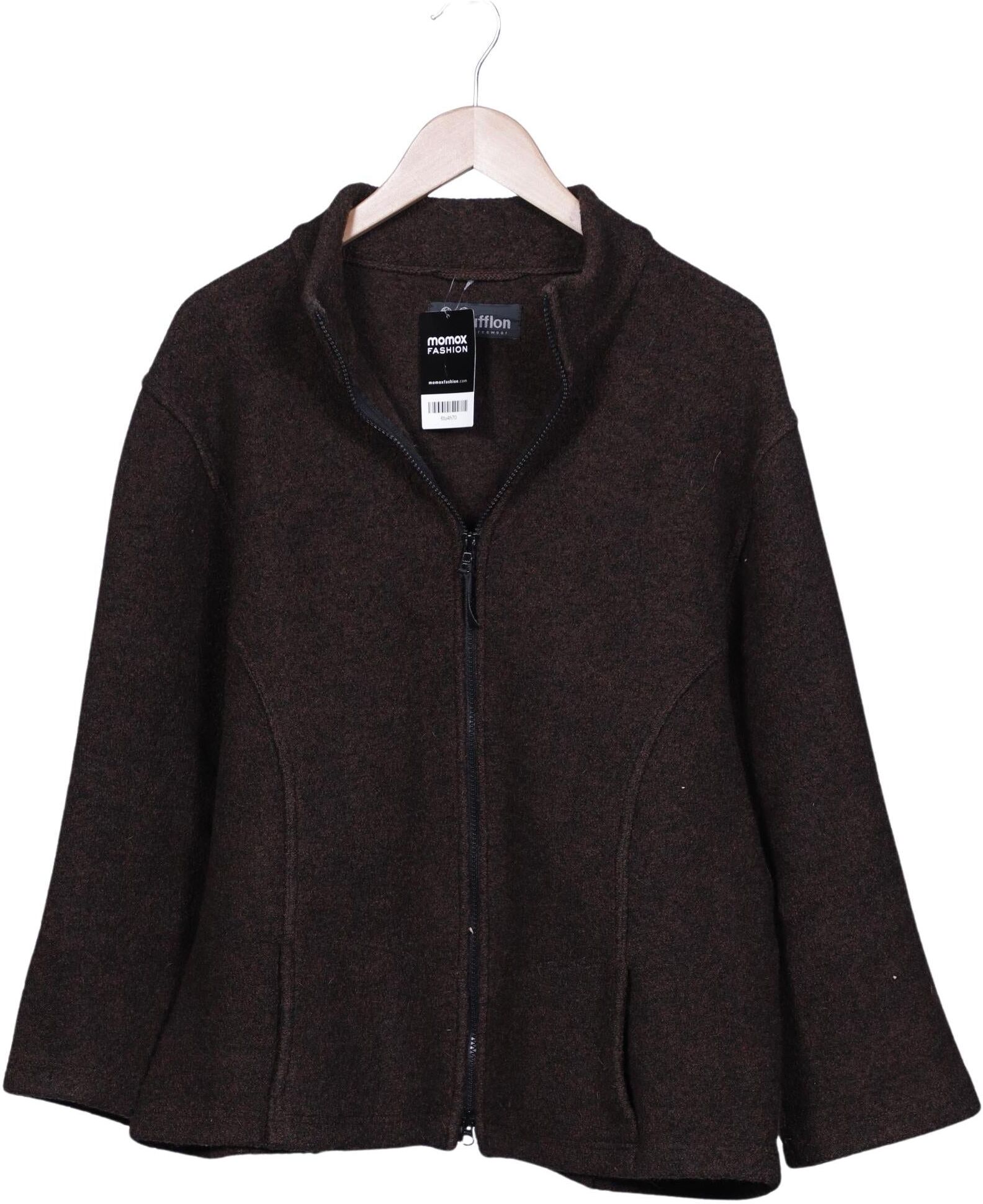 Mufflon Damen Jacke, Braun, Gr. 4Xl, Schurwolle - Second Hand