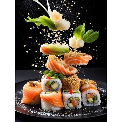 CALVENDO Puzzle Geschmacksexplosion Sushi | 1000 Teile Lege-Größe 64x48cm Foto-Puzzle für glückliche Stunden, Sonstige von , Calvendo Puzzle