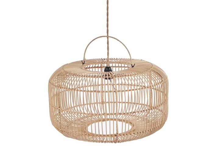 Suspension rotin marron 55x55x30cm