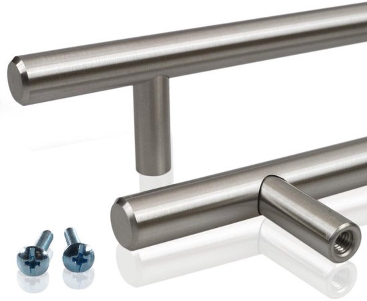 Stanggreep Kastgreep RVS Geborsteld Ø 10 mm Lengte 192 mm