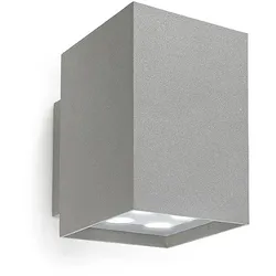 LEDS C4 LED Außenwandleuchte AFRODITA POWER LED, IP55 IK04, Up / Down, UGR <16, schaltbar, 21.6W, 3000K, Grau LEDS-05-9773-34-37