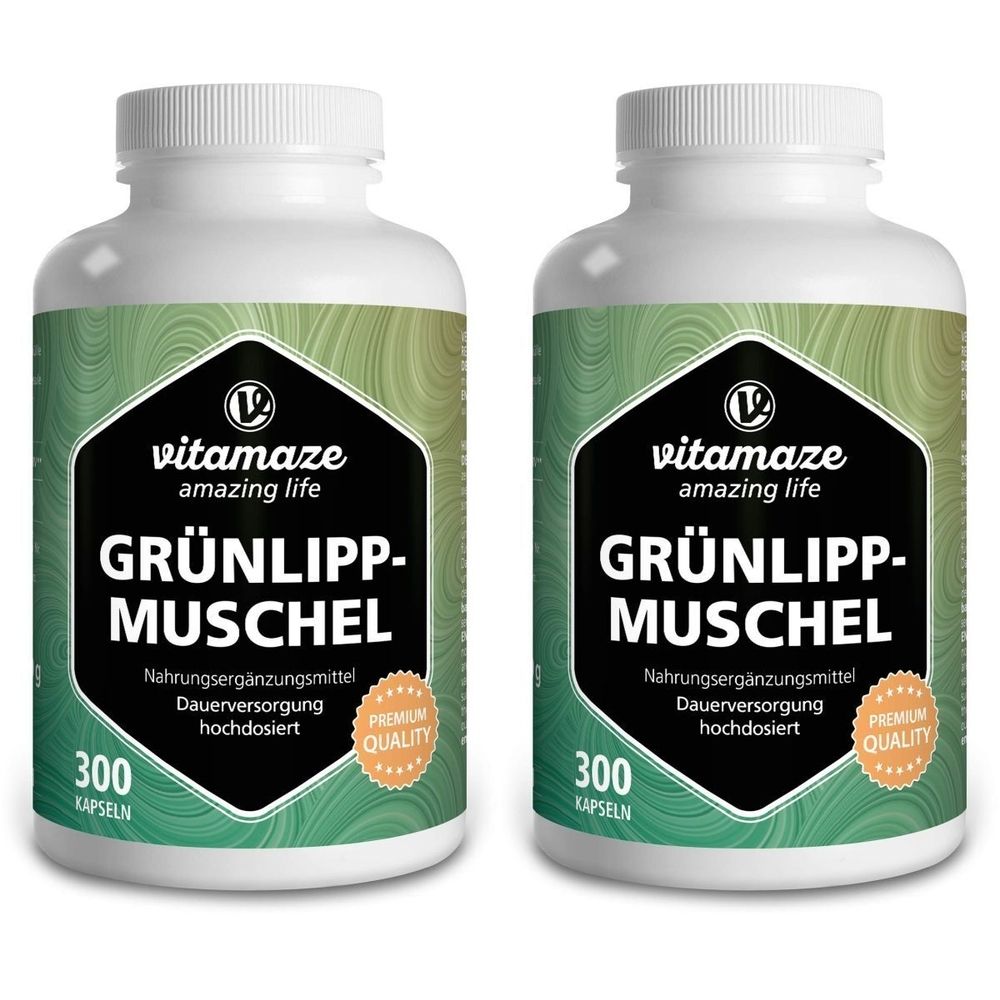 Grünlippmuschel 500 mg hochdosiert x2 2x300 St Kapseln