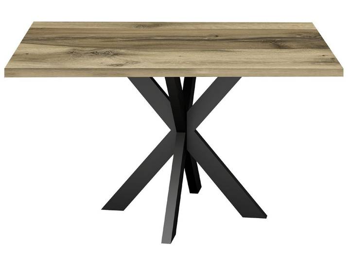 Storado Esstisch Big System Metall Stern 140–210×90cm, Esszimmertisch, Stabiler Sternfuß für viel Beinfreiheit und sicheren Stand